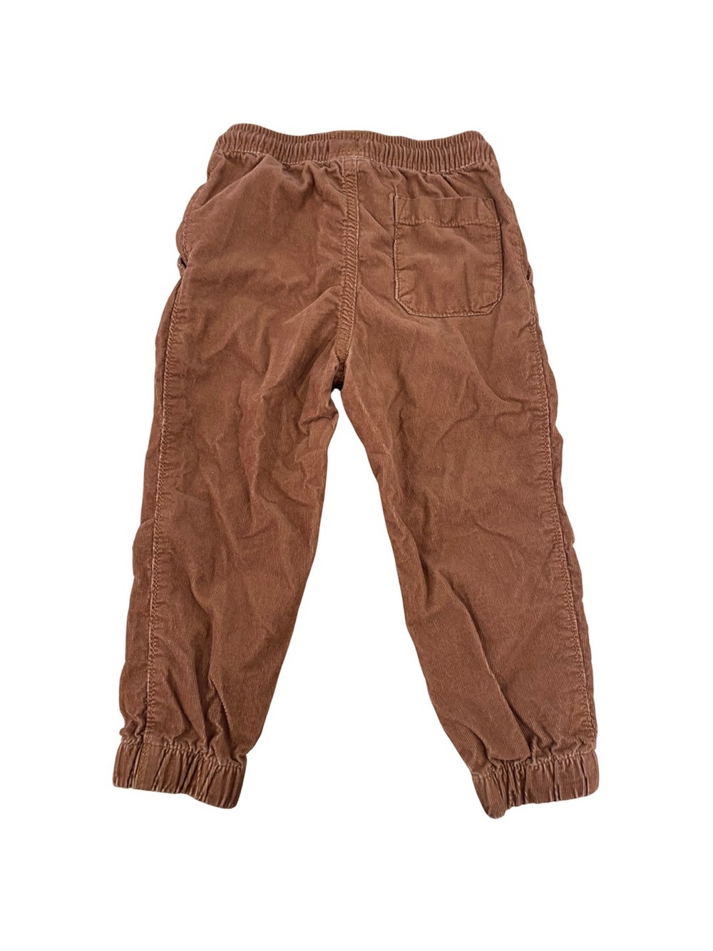 Carter’s Brown Corduroy Jogger Pants with Blue Drawstring Size 3T - Picture 3 of 3